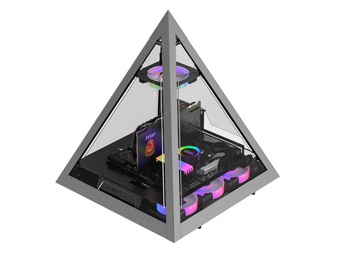 AZZA Pyramid Innovative With RGB Fan - PC Case - Black