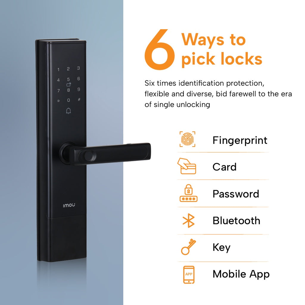 Imou Smart Lock ASL-K2C-H-W-B – Smart Wi-Fi Video Door Lock with 2K Camera