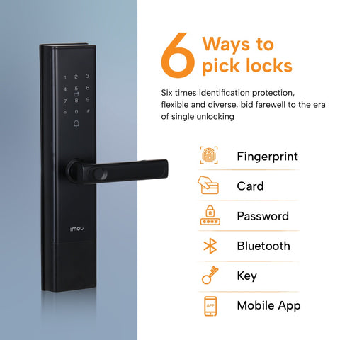 Imou Smart Lock ASL-K2C-H-W-B – Smart Wi-Fi Video Door Lock with 2K Camera