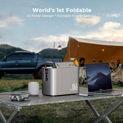 Voltme Hako Portable Power Station 600W/ 577.2Wh Silver UK Spacs