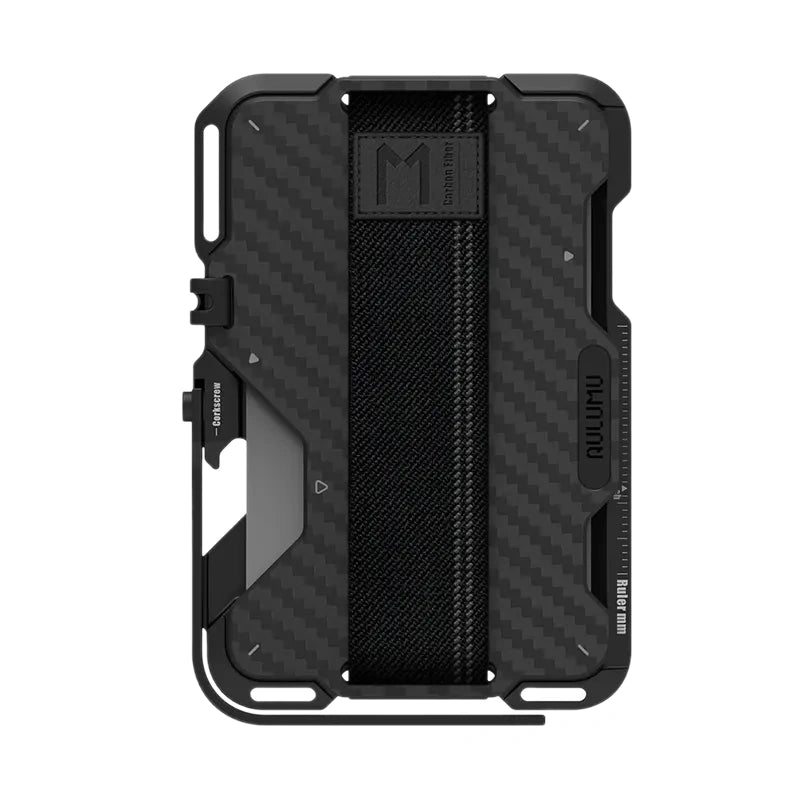 AULUMU G03 Multi-Tool Magnetic Metal Wallet Carbon Cover - Carbon Fiber