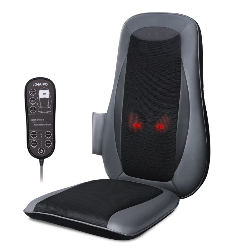 Naipo Shiatsu Back Massager With Heat - Deep Kneading - Rolling And Vibration