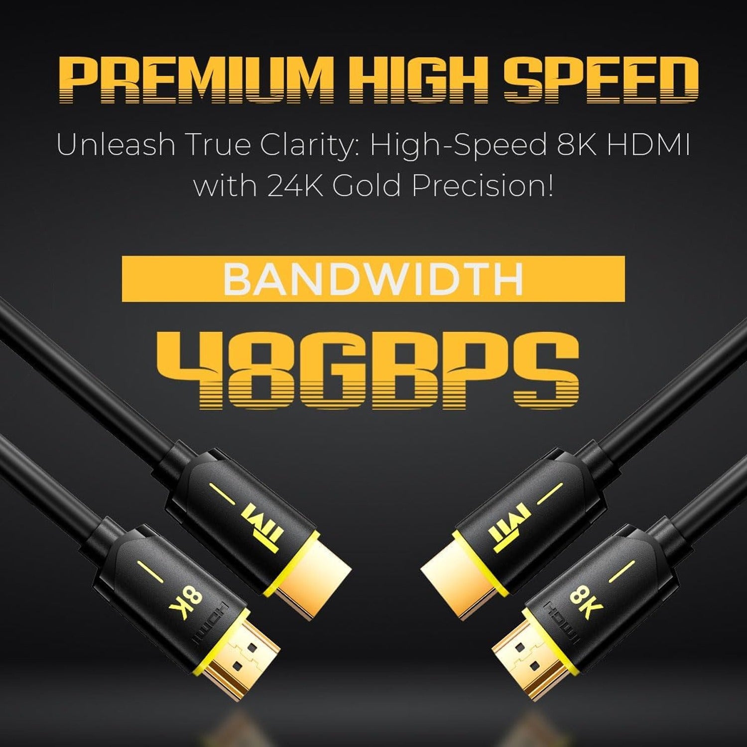 عقول ملتوية TM-8KHDMI-5M، كابل HDMI 8K بطول 5 أمتار