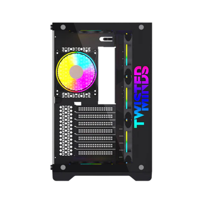 Twisted Minds Bullet-07 Mid Tower, ARGB Fan Gaming Case - Black