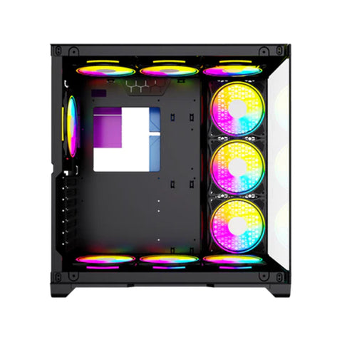 Twisted Minds Bullet-07 Mid Tower, ARGB Fan Gaming Case - Black