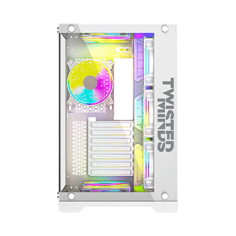 Twisted Minds Bullet-07 Mid Tower, ARGB Fan Gaming Case - White