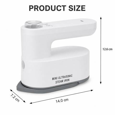 Rechargeable Cordless Mini Steam Iron with Dual Temperature Control – 5200 mAh