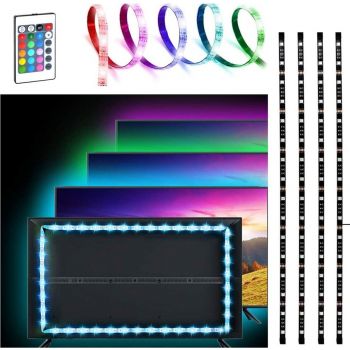Twisted Minds Gaming Monitor /TV RGB LED Strip, USB Powered Light, 2 Meters | TM-LED-2M / X002JFLRZR - Level UpTwisted MindsLight Accessories