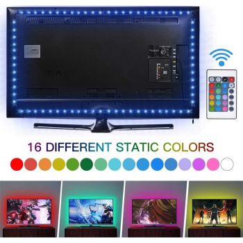 Twisted Minds Gaming Monitor /TV RGB LED Strip, USB Powered Light, 2 Meters | TM-LED-2M / X002JFLRZR - Level UpTwisted MindsLight Accessories