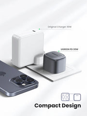 UGREEN Nexode 30W USB-C PD GaN Fast Charger UK (Space Gray)