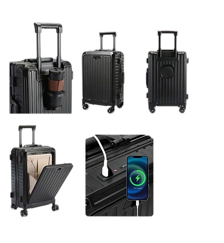 Tigernu T-N1059 Multifunctional Trolley Cabin Bag - Black