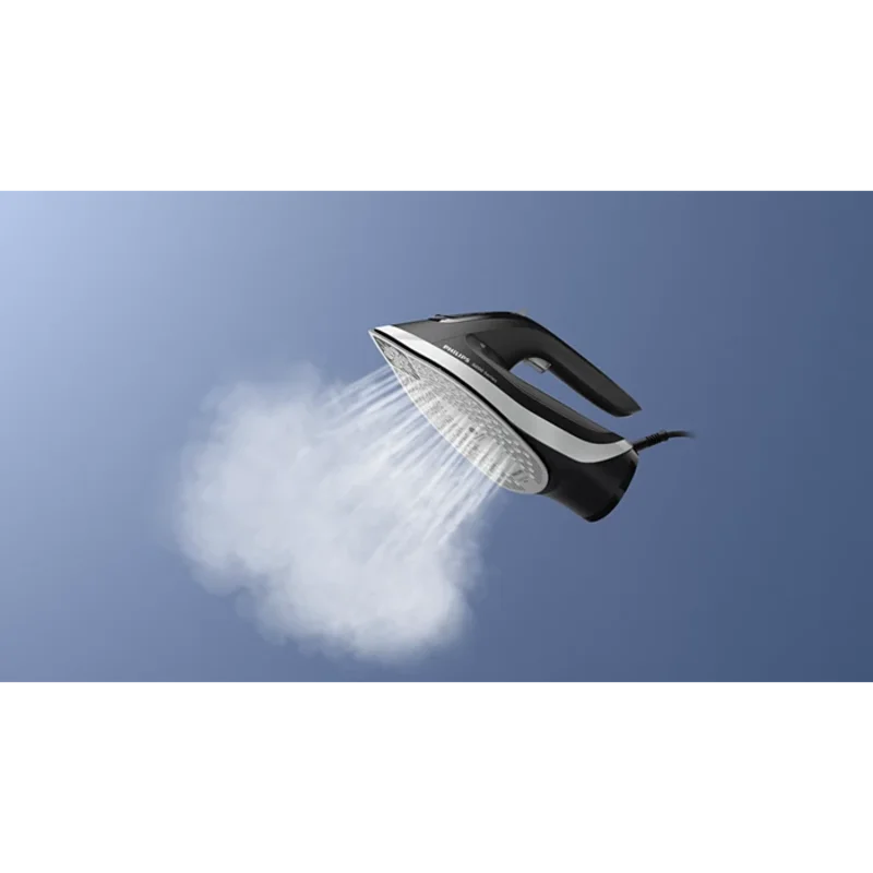 Philips 6000 Series Steam Iron, 2600W, 300ml Water Tank, SteamGlide Plus Soleplate, DST6120/86 – Black