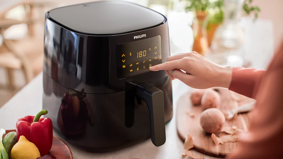 Philips Essential XL Airfryer HD9270/91 – 2000W, 6.2L, Touch Screen, Rapid Air Technology