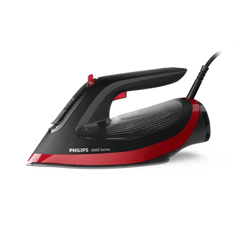 فيليبس مكواة بخار 6000 Series، بقدرة 2800W، DST6130/46 – أسود وأحمر