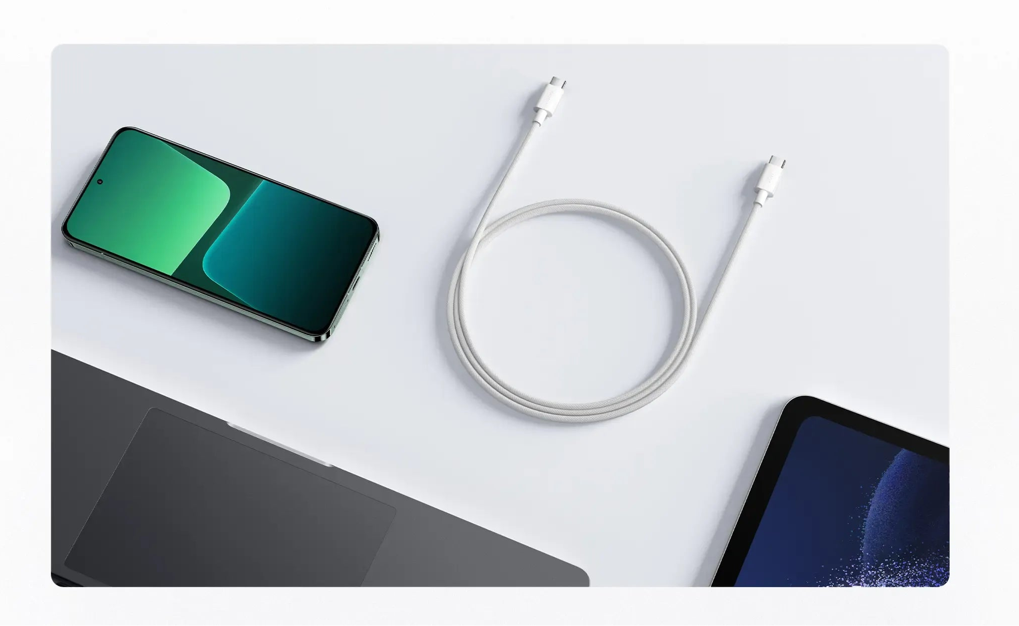 Xiaomi 3A Braided USB-C to USB-C Cable 1m, 60W Fast Charging & Durable Design